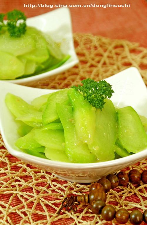 姜汁芥蓝片的做法(润肤去皱瘦身健美爽口菜)